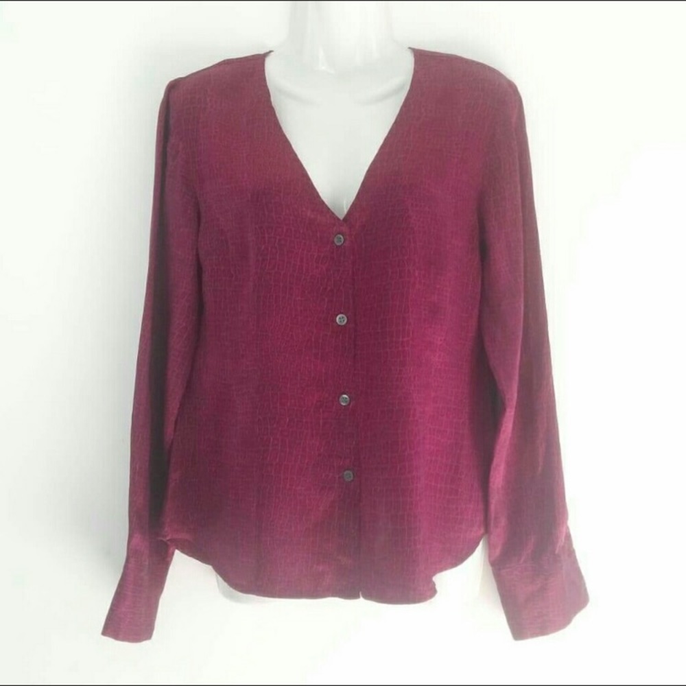 REFORMATION Button Up Top Blouse Small